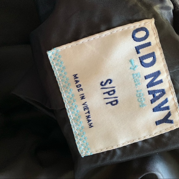 OLD NAVY Pea Coat Up Collar Black SMALL - Picture 12 of 12